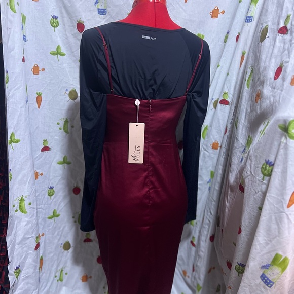 M086 OHPOLLY RED DRESS 👗 sizes UK12 US8 - Picture 6 of 13
